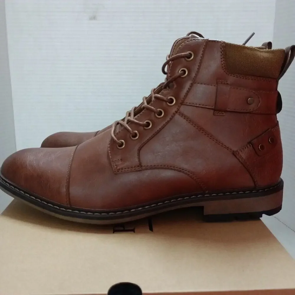 PORTLAND Boot Company Men's Brown Low Heel Chukka Boots Size 12 Memory‎ Foam